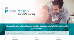 Desktop Screenshot of patientportal.com